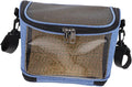 GLEAVI Parrot Carrier Bag with Breathable Mesh, Portable Crossbody Pet Shoulder Pouch for Travel and Outdoor Use, Blue Lightweight Bird Carrying Cage for Small Birds