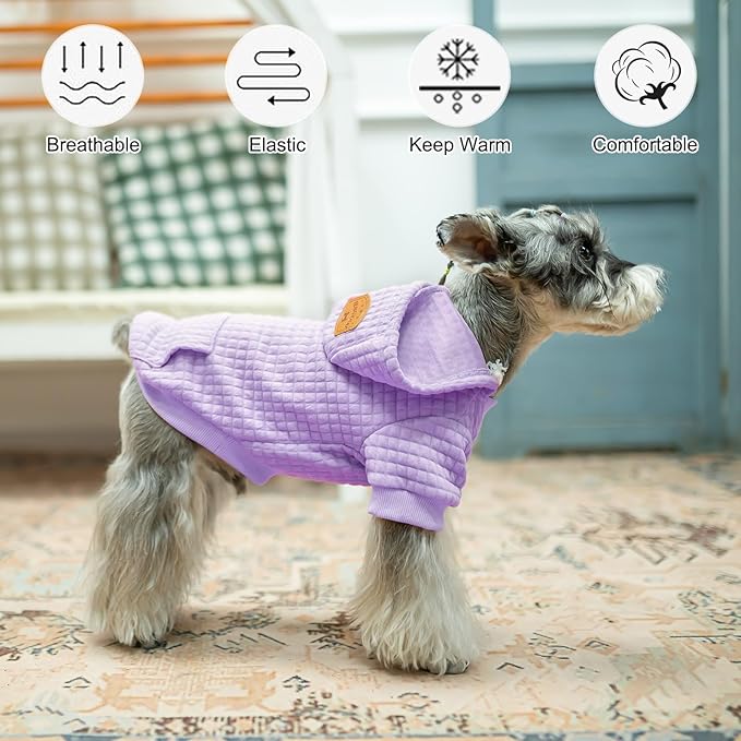 BEAUTYZOO Dog Sweaters for Extra Large Dogs Girl Boy, XXXL Dog Hoodie with Pocket & Leash Hole, Soft Warm Waffle-Like Laminated Cotton Pet Clothes for Cold Weather, Doberman Great Dane Sweatshirt, 3XL