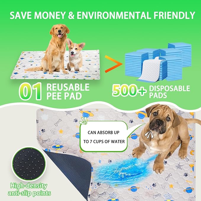 Reusable Dog Loo System with Artificial Grass Turf&Pee Pads&Tray, for Puppy Potty Training is Portable&Easy to Clean,35x23in Large Dog Litter Box Toilet for Indoor/Outdoor use