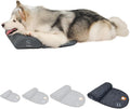 Dog Bolster Pillow for Extra Large Dogs, Benefit for Cervical Vertebra and Neck, Easy to Carry When Traveling, with High Resilience Foam, Machine Washable Cover＆Easy to Clean (Dark Gray, XL)