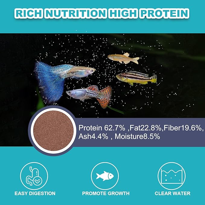 Dylan's cabin Brine Shrimp Eggs Fish Food - 90% Hatch Rate for Aquatic Foods Baby Aquarium Fish Freshwater Saltwater Marine Tank Hatchery Fry 20G