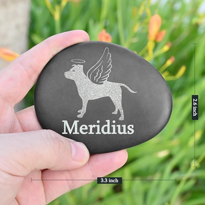 Pet Loss Gifts - Personalized Pet Memorial Stones - Dog Memorial Stone - Remembrance Gifts for Loss of Dog - Personalized Pet Memorial Gifts - Loss Dog Sympathy Gifts - Pet Loss Gifts