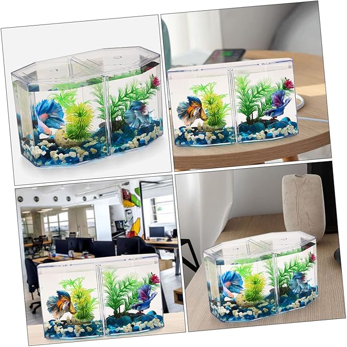 Milisten Professional Transparent Fish Isolation Box Multi Functional Breeding Tank for Fish Fry for Safe Separation and Incubation Aquariums