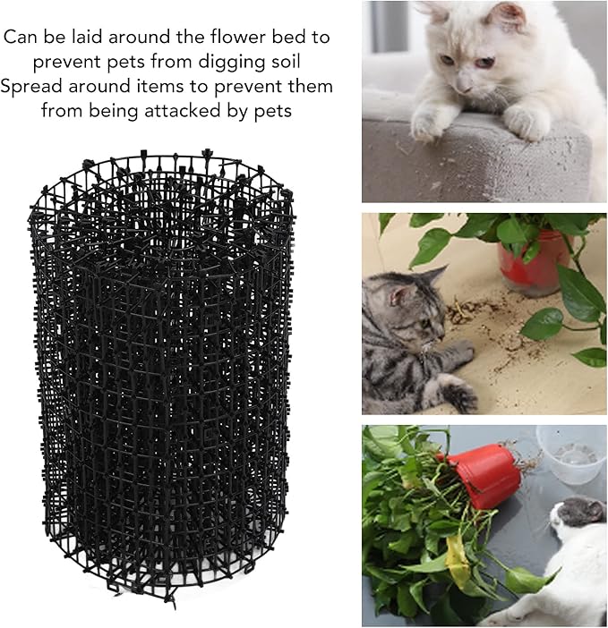 Cat Scat Mat, Pet Deterrent Training Mat Cats Dogs Digging Spikes Deterrent Outdoor Mat for Home Garden Yard