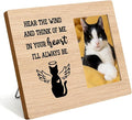 IAXIC Pet Memorial Gifts for Cats, Cat Loss Of Cat, Sympathy Gift Picture Frame, Gifts, Remembrance Photo Frame Desk Shelf Table Top Decor