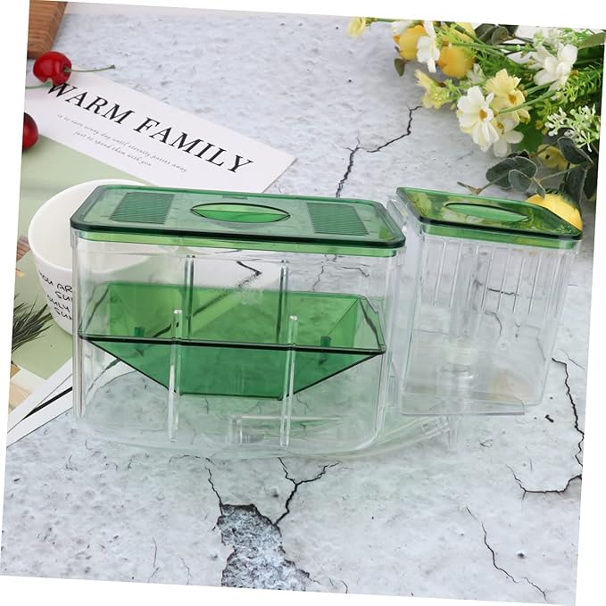 Self Guided Box Isolated Breeding Tank for Fish Hatching Box Transparent Aquarium Isolation Case for and Fish