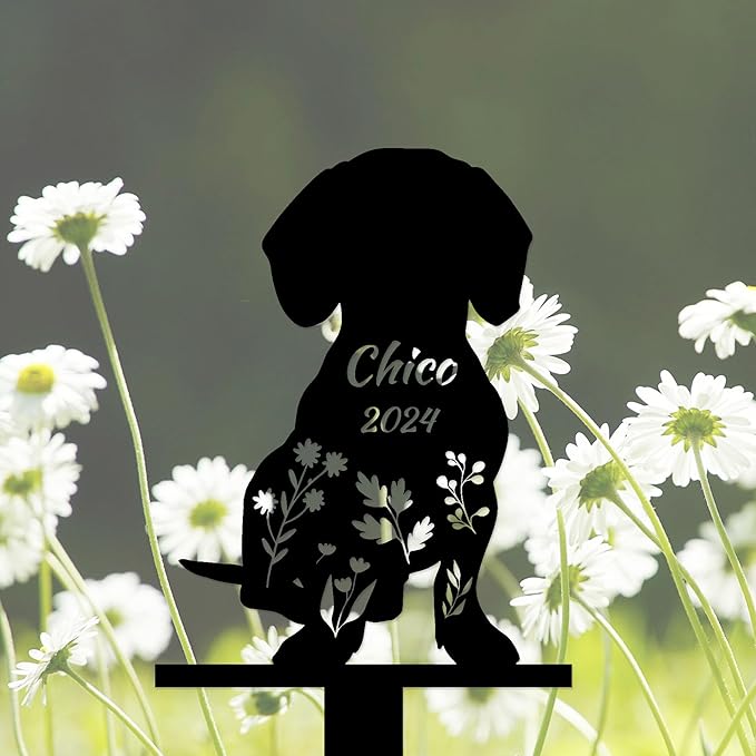 Personalized Dog Memorial Stake, Dog Grave Marker, in Memorial of Dog, Dog Loss Gift, Dog Name Sign Pet Sympathy Gift