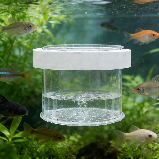 Baby Fish Separator for Aquarium, Acrylic Breeder Box Floating or Fixed, Multi-Purpose Hatchery Isolation Tank for Breeding, Quarantine and Acclimation