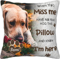 Funnylife Personalized Pet Memorial Throw Pillow with Photo Pet Memorial Gifts for Dogs Cats Loss of Dog Sympathy Gift Dog Bereavement Remembrance Picture Pillow