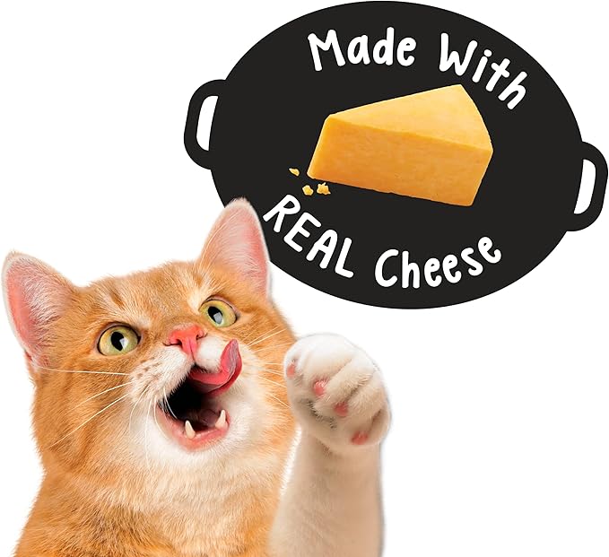 Purina Friskies Party Mix Cat Treats, Cheezy Craze Crunch, Blend of Cheddar, Swiss & Monterey Jack, Cat Treats Made with Real Cheese, 20-Ounce Canister (Pack of 4)