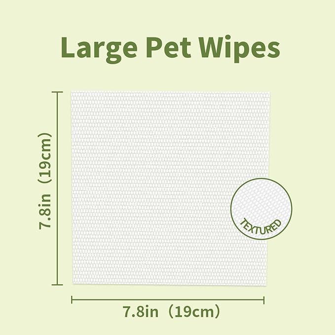 100 Unscented Pet Wipes for Paws and Butt Plant Based Hypoallergenic Pets Cleansing & Deodorizing Anal Gland Hygienic Puppy Wipes for Dogs Face and Body Cat Wipes Cleaning Fur Doggie Wipes Doggy Wipes
