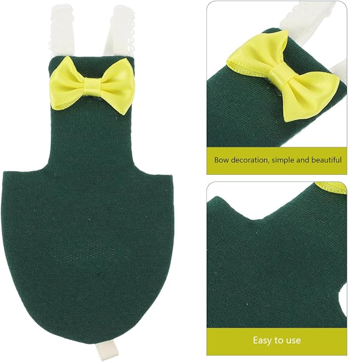BESPORTBLE Parrot Diaper Clothes for Small Birds Adjustable Cotton Flying Suit with Open Tail Design for Cockatiels and Parrots - Washable Bird Apparel