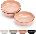 Ceramic Cat Bowls, Howise Pet Bowl Cat Dishes for Food and Water, 5.19 in Cat Food Bowl 3 Pack Pet Dishes for Cats Puppy, Matte Pink Finish