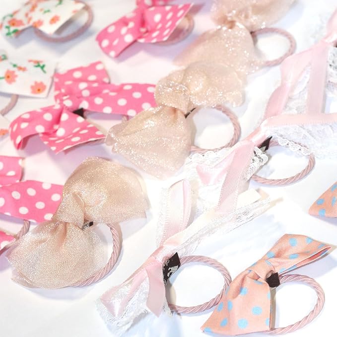 20pcs Dog Hair Bow Bowknot, Dog Bows Cute, Puppy Hair Bows Mix Styles Pet Grooming Rubber Bands Dogs Hair Accessories Handmade Hair Bows for Yorkie Puppy Dogs
