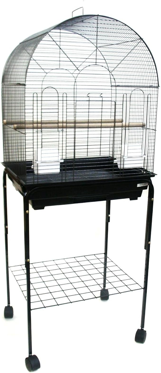 YML 1934 Round Top Small Bird Cage Color: Black