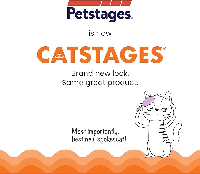 Catstages Pawrty Cat Toys, 3-Pack Catnip Plush Toys with Crinkle, Feathers & Flinger, Multicolored