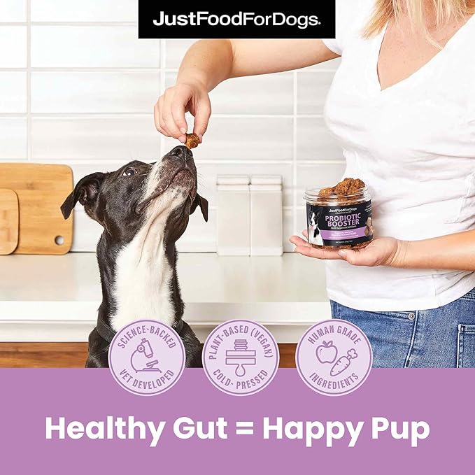 Just Food for Dogs Hip and Joint Supplement for Dogs, Human Grade Glucosamine Chondroitin Dog Supplements, Multivitamin Soft Chews, Omega 3 Oil, Superfood Blend, Plant Based Dog Vitamins - 45 Count 3