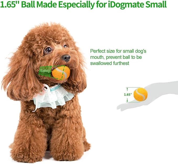 Ball Launcher for Dogs, Automatic Dog Ball Thrower for Mini Dog with Rechargeable (Small Ball Thrower for Dogs with 3 Balls)