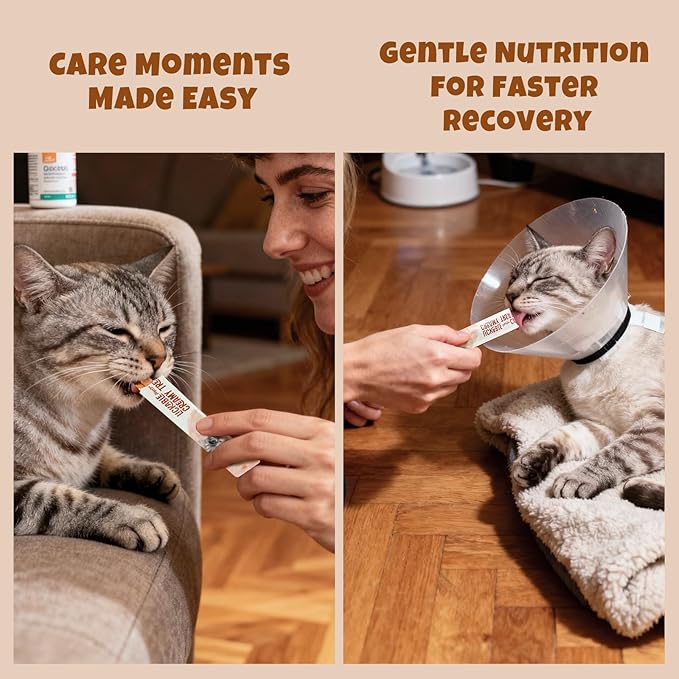 Havira Healthy Lickable Creamy Cat Treats Immune Support – Tuna & Chicken Flavor Squeeze Treats with Lactoferrin & Taurine, Functional Snacks Made with Carrot, Grain Free