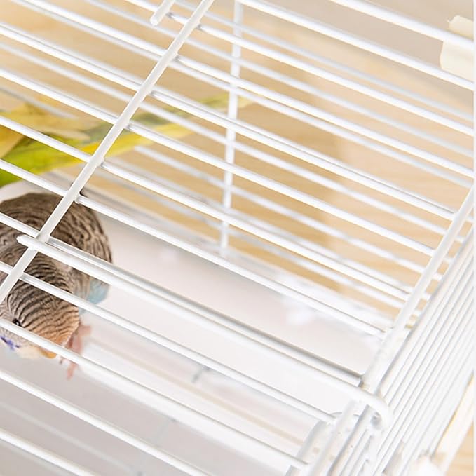 Small Bird Carrier - Heavy Duty Travel Cage with Comfortable Grip, Compact Ventilation Structure, Sturdy Locking Door System, Breathable Design | Portable Pet Enclosure for Peony Parrots, Pearl