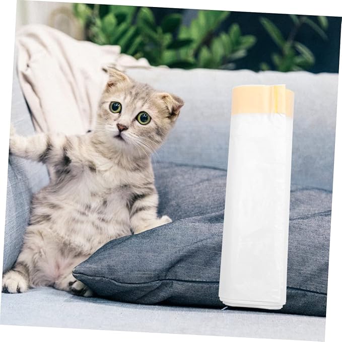3rolls Cat Litter Cleaning Bags and Cat Litter Pan Liners Convenient Waste Bags for Easy Cleanup