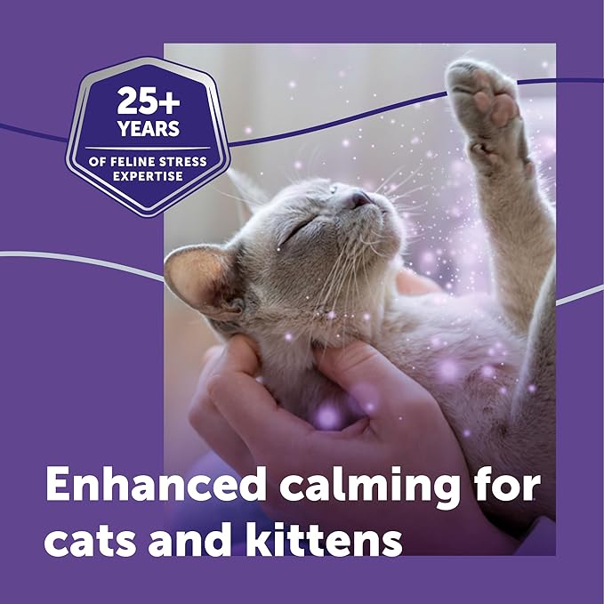 FELIWAY® Optimum 30 Day Cat Calming Plug In Pheromone Diffuser Starter Kit, 48ml - Helps Reduce Common Signs of Stress in Cats & Kittens, Enhanced Calming