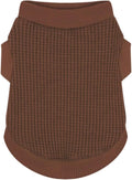 Cozy and Functional Dog Shirts for Small Puppies: Stretchable Brown Attire with Easy-On Design, Ideal for Chihuahuas and Yorkies - Enhance Comfort and Playfulness on Chill Days Small