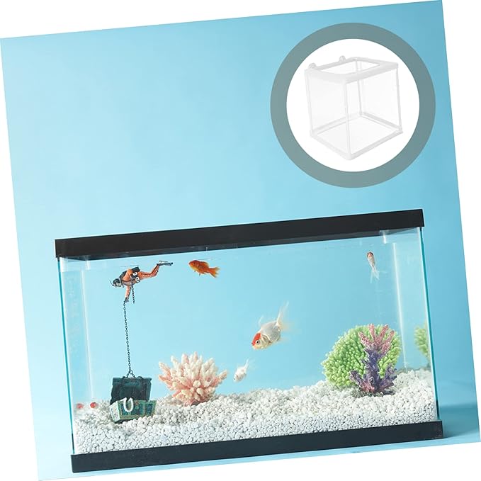 BESPORTBLE Breeding Incubator Box Mesh Fish Tank Breeding Tank Box for Betta Guppy Practical Aquarium