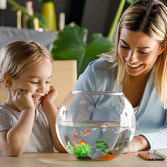 onesimcr Floating Fish Tank Decorations, Aquarium Decorations, Lovely Diver Fish Tank Decorations, Floating Device Fish Tank Accessories，Suitable for All Kinds of Fish Tanks(Dark Green)…
