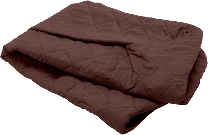 Furhaven Replacement Dog Bed Cover Quilted Sofa-Style, Machine Washable - Coffee, Large
