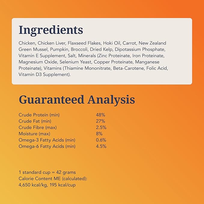 K9 Natural Chicken Freeze Dried Dog Food, High-Meat Natural Complete Meal or Meal Toppers for Dogs, Cage-Free Chicken from New Zealand, Grain-Free, GMO-Free, Complete & Balanced Nutrition, 4lb