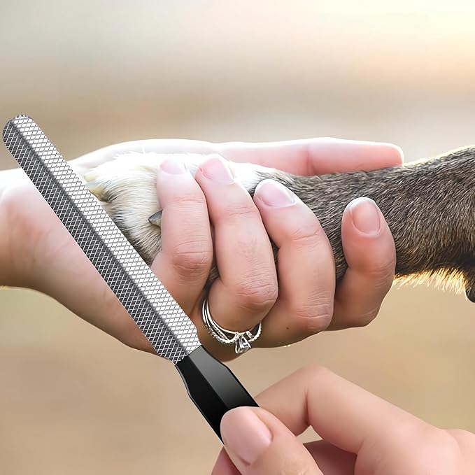 Dog Nail Clippers,Dog Nail Trimmers for Small Medium Dogs and Cats - Professional Grooming Tool with Safety Lock, Sharp Stainless Steel Blade Prevents Splitting, Includes Nail File (Purple-mini)