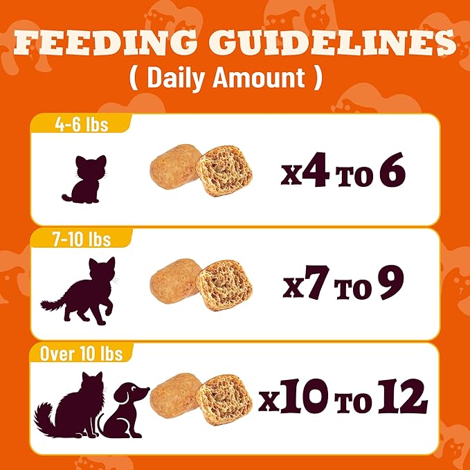 13.05oz Dental Treats for Cats & Small Dogs - Healthy Cat Teeth Cleaning Treats for Freshens Breath and Controls Tartar - Crunchy Dental Chews for Puppy Training Snacks