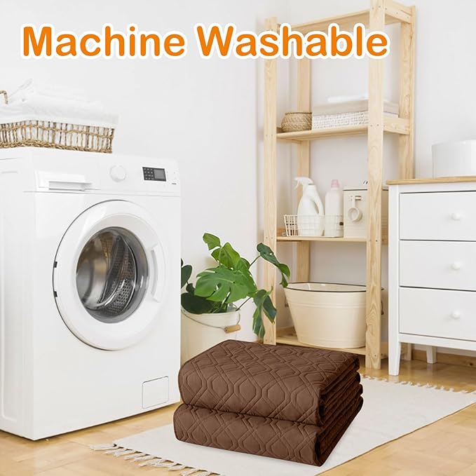 hyha Waterproof Dog Bed Blanket, Soft Pet Blankets, Waterproof Couch Cover for Dogs, Reversible Sofa Covers Washable for Furniture (82x102 Inch, Brown/Chocolate)