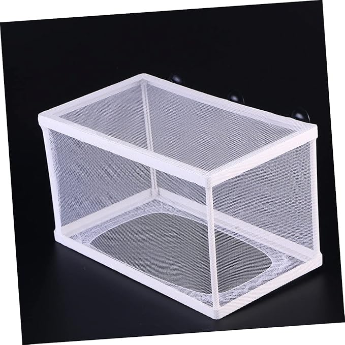 Happyyami 3pcs Fish Tank Suction Cup Fish Breeding Net Large Capacity Aquarium Breeder Box