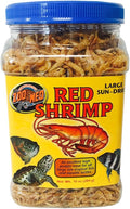 Zoo Med Large Sun-Dried Red Shrimp Aquatic Turtle Food 10 oz.