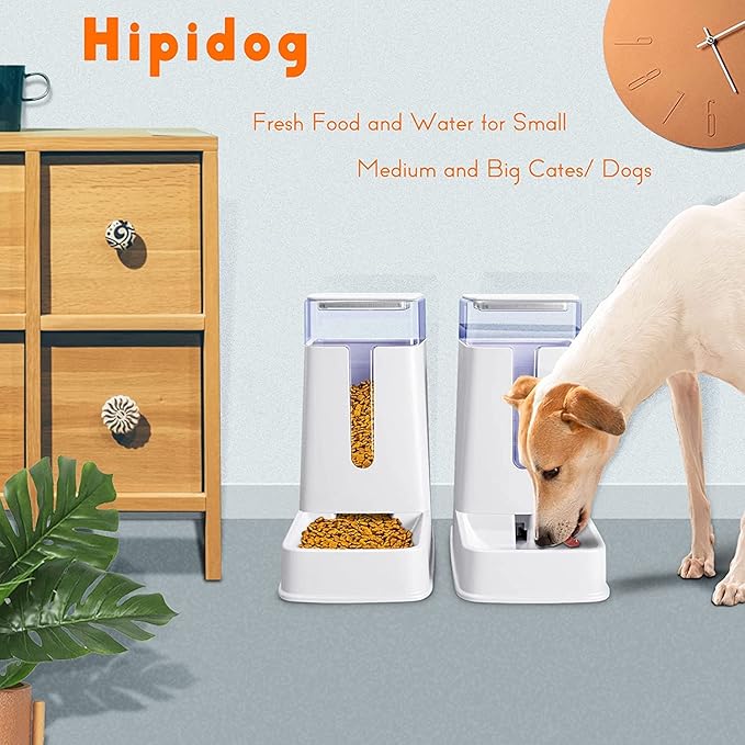 Automatic Pet Feeders Automatic Dog Food and Water Dispenser Water Dispenser for Dogs Gravity Water Dispenser Cat Feeders Automatic Cat Food Dog Water and Food Dispenser Gravity Pet Water Dispenser