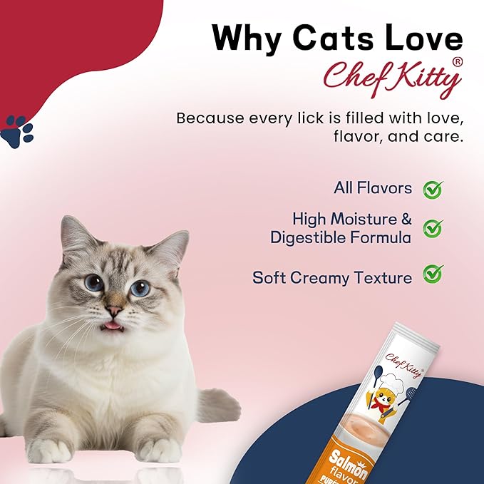 Cat Treats Lickable | Grain-Free Cat Food Toppers, High Protein | Creamy Puree Squeeze Ups with Vitamin E & Taurine, Digestible Formula | 0.5 oz. Each Tube, Chicken & Seafood Mix Variety | 20 Tubes