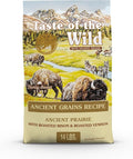 Taste of the Wild with Ancient Grains, Ancient Prairie Canine Recipe with Roasted Bison and Venison Dry Dog Food, Made with High Protein from Real Meat and Guaranteed Nutrients and Probiotics 14lb