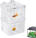 1/2 Fish Acclimation Box - Acrylic Hatchery Incubator Tank, Fish Breeder Box with 2 Suction Cups | Easily Install Breeding Isolation Box, Floating Breeding Box for Baby Fishes Shrimp Betta Guppy