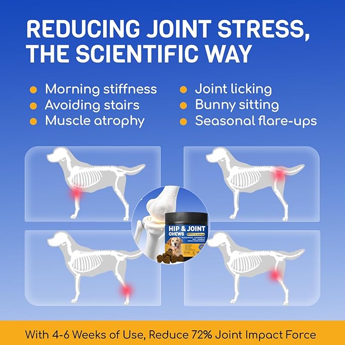 Glucosamine for Dogs 180pcs Joint Support Supplement Dog Hip and Joint Chondroitin Chews Treats with MSM Hemp Dog Joint Pain Relief Mobility Supplements