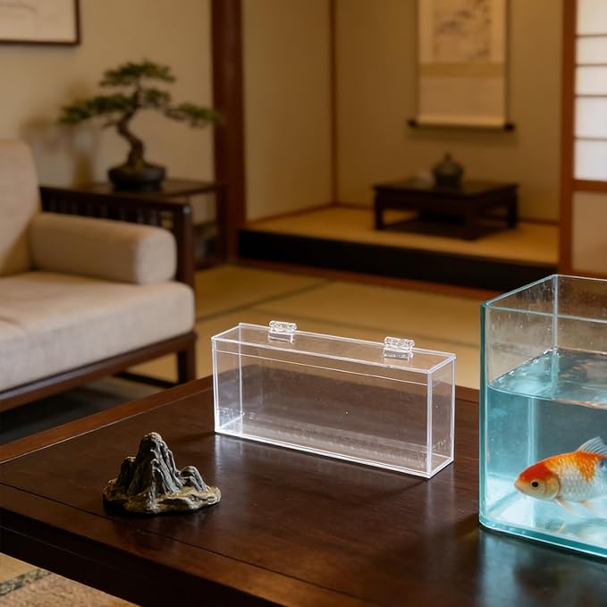 Acclimation Box: Acrylic Fish Breeding Box & Separator for Aquarium - 9.84x3.78in Hatchery Incubator for Small Baby Fishes Shrimp Clownfish Guppy
