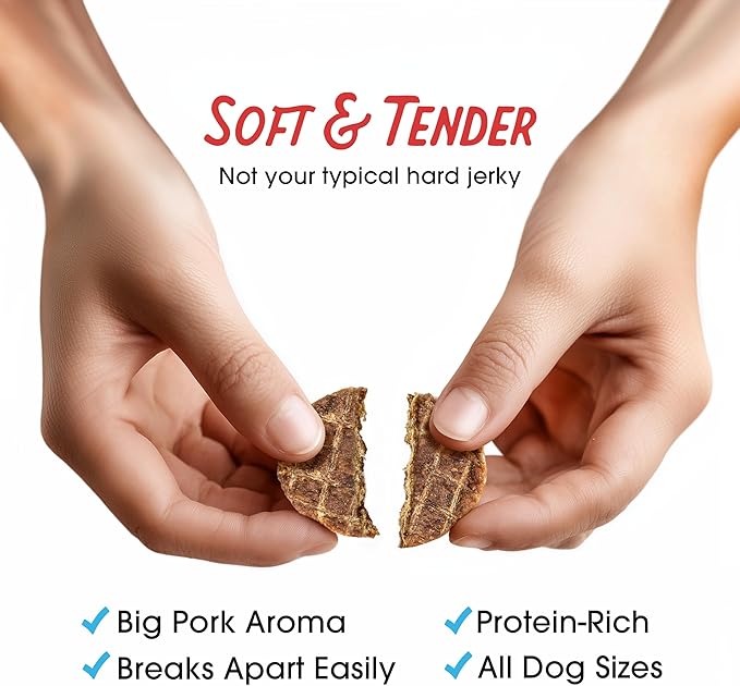 Farmland Traditions New Filler Free Dogs Love Pork Premium Jerky Treats for Dogs (13.5 oz.)