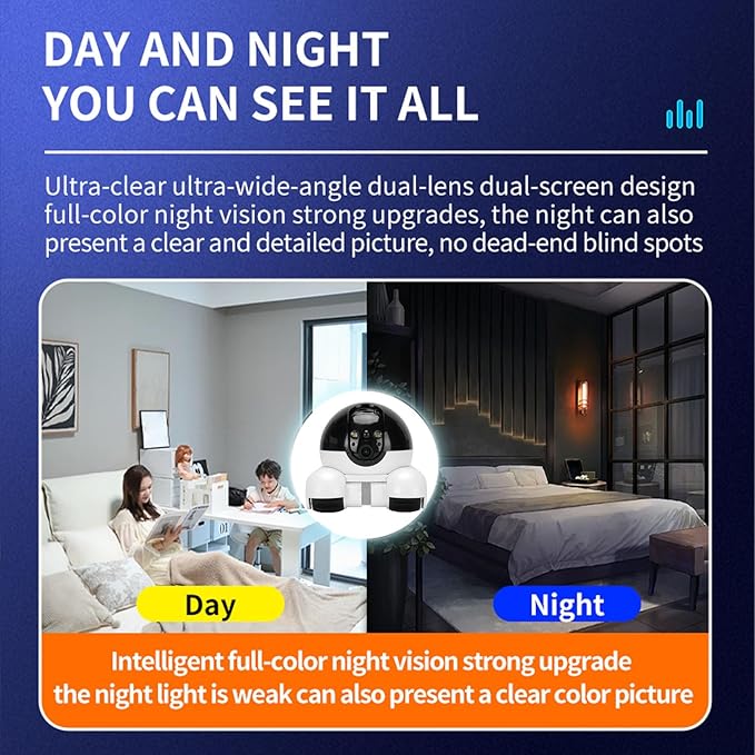 Zunate 4G Movable Pet Camera with Dual Lens, 1080P Indoor Home Security Cam, 2 Way Audio, 5200mAh Rechargeable Battery, Remote APP Control for Dogs Cats Monitoring (64G 400W)