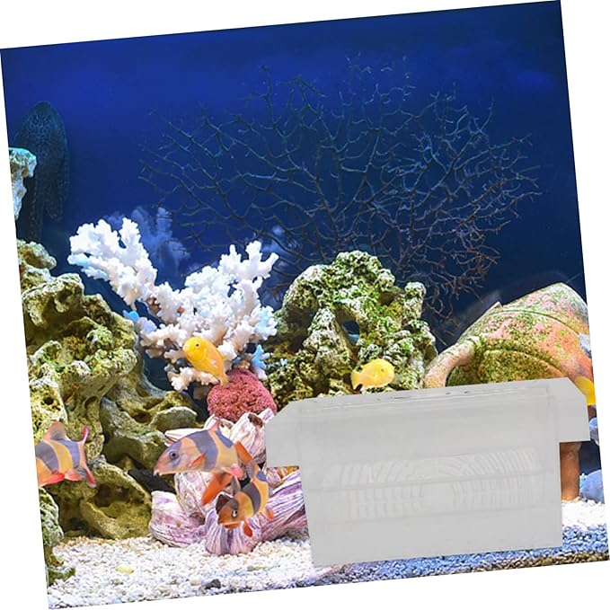 FRCOLOR 2pcs Fish Fry Breeding Box Aquarium Isolation to Install Cup Fish Fry Wear-Resistant Material for Aquariums and Tanks