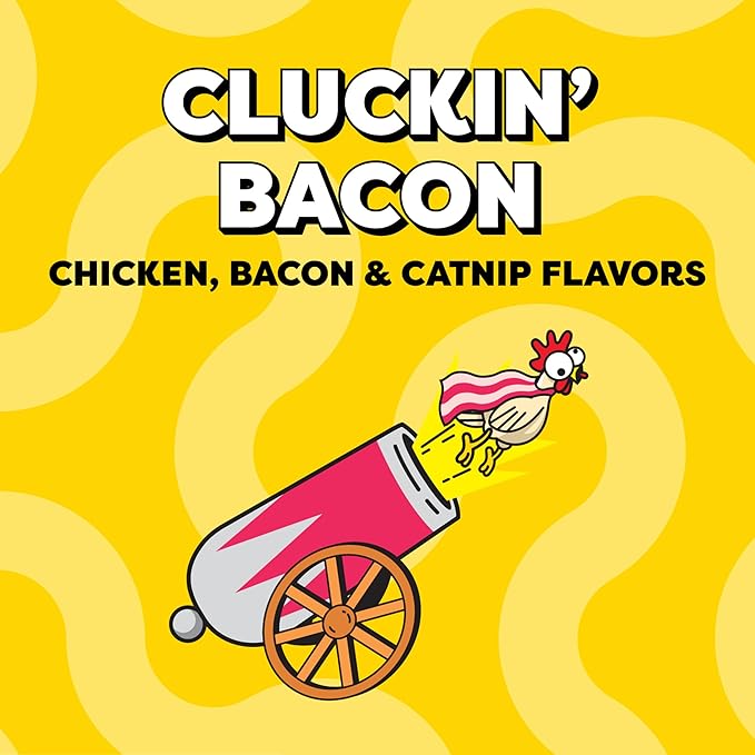 Temptations Wacky Blasts Cat Treats, Cluckin’ Bacon Flavor, 16 oz. Tub