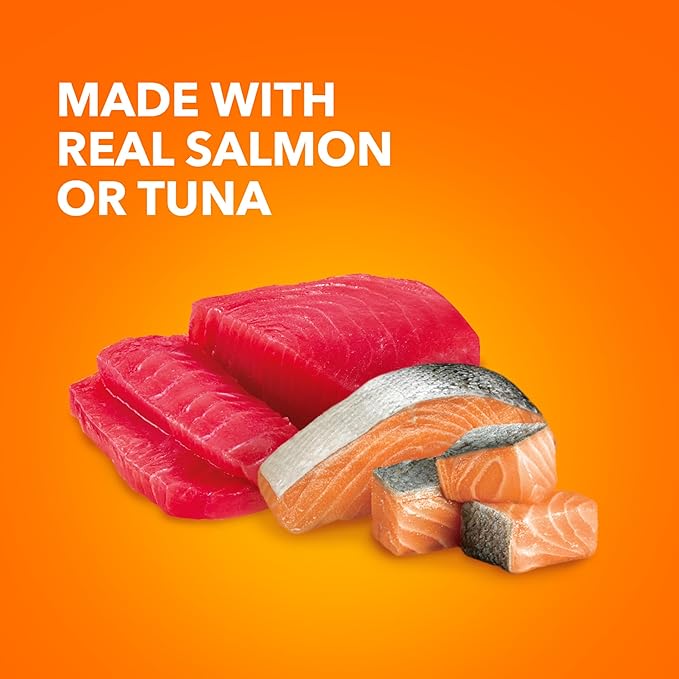 IAMS Perfect Portions Grain Free Wet Cat Food, Indoor Adult Cat Food Wet Cuts in Gravy, Variety Pack: Tuna & Salmon Recipe, 1.98 lb. (Pack of 1) Twin-Pack Trays