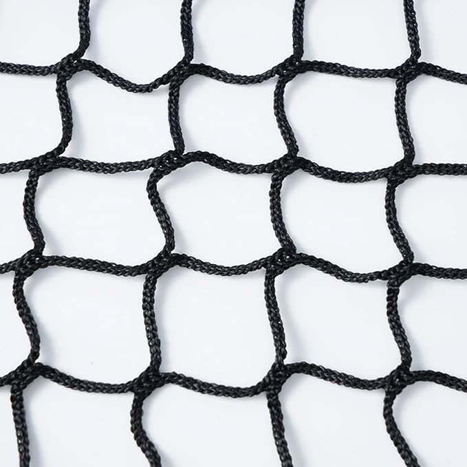 Safety Rope Net for Kids, Nylon Knotless Fence Net for Stairway Balcony Guard, Outdoor Terrace Decoration Pet Anti-Fall Rope Netting(Size:0.5Mx6M（1.64FTx19.68FT）,Color:Black)