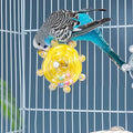 Windmill Roller Parrot Toy Bird Toys Bird Cage Accessories Parakeet Toy Chewing Toy for Conure Cockatiel Budgies Lovebird Parrotlet Sun Conure Budgie Mini Macaw Small Medium Birds (Yellow)