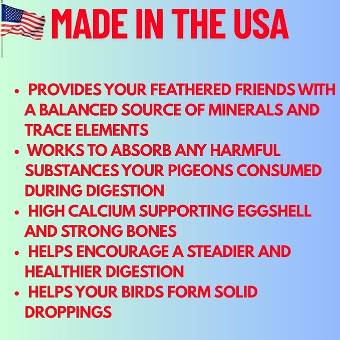 Red Stone + Lime stome + OysterShell Mix Grit Minerals, High Calcium Supplement, Promote Strong Bones, Better Digestion, Overall Well-Being for Pigeons, Small Cage Birds, Duck and Chickens 3 Pounds